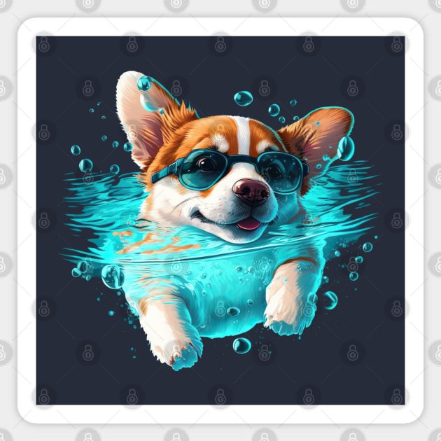 Nevermind Corgi Sticker by dmac